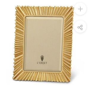 L'OBJET Picture Frame 24k gold plating 5X7